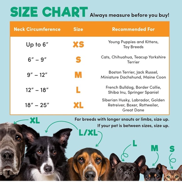 Benchmate Inflatable protective dog & cat collar, size medium, NIB. - Picture 15 of 15